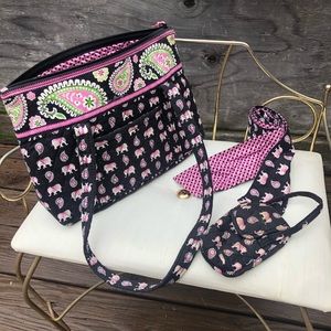 Discontinued Pink Elephant Print Vera Bradley Lot